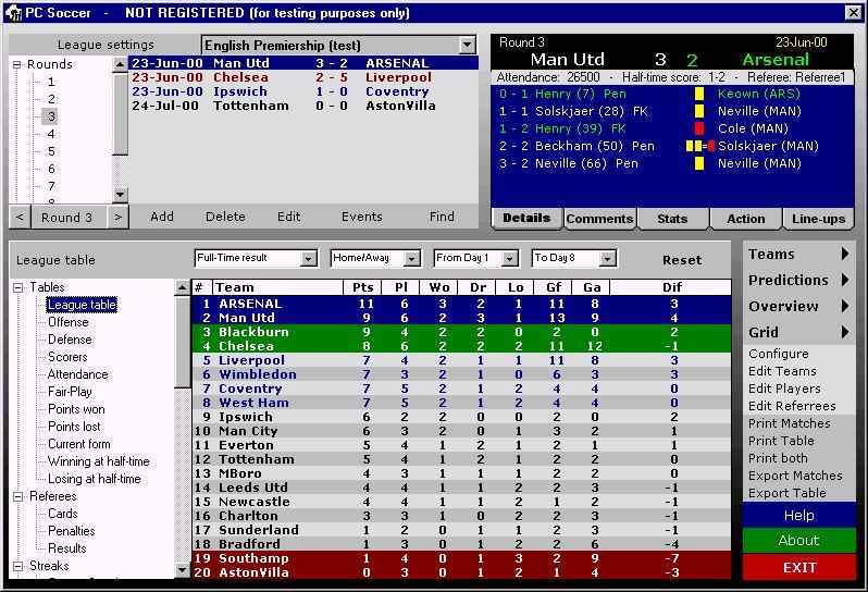 PC Soccer Screenshot